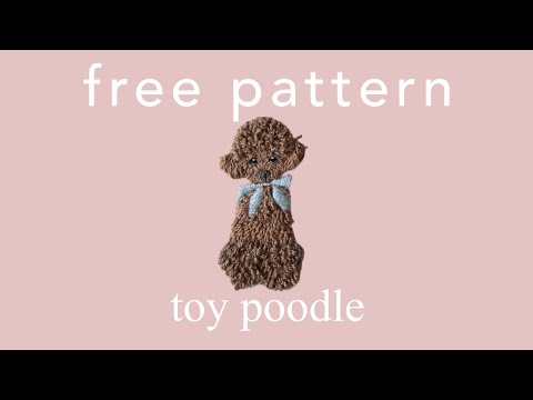 Free Pattern] Advanced: I tried embroidering a toy poodle [How to