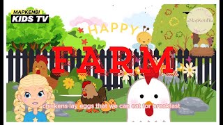 Learn Animal Names and Animal Videos for Kids - Happy Farm