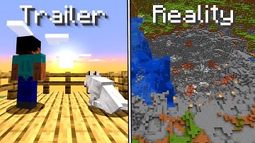 Minecraft Trailers VS Reality