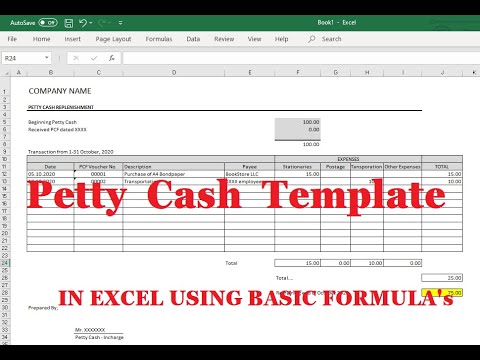 HOW TO MAKE PETTY CASH TEMPLATE IN EXCEL USING BASIC FORMULA’s || TIPS IN ACCOUNTING REPORT