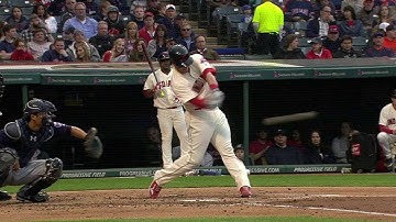 MIN@CLE: Gomes belts a towering two-run homer to left