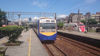 4022次區間快車瑞芳站待避412次普悠瑪自強號