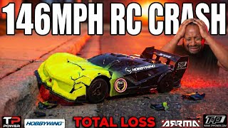 TOTALLY DESTROYED!! LIMITLESS 12S HITS CURB AT 146MPH, CHICKEN P TESTS LIMITLESS V2!
