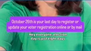 Last day to register online to vote