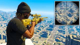 I Tried The Hardest Sniper Shots In GTA 5 Online... Kinda. screenshot 1