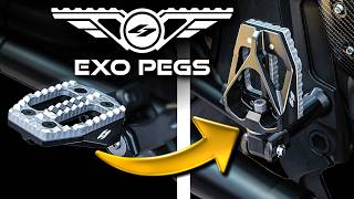 KRAUS M8ソフテイル EXO パッセンジャーフットペグ (ブラック/ブラック