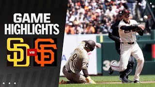 Padres vs. Giants Game Highlights (4\/5\/24) | MLB Highlights