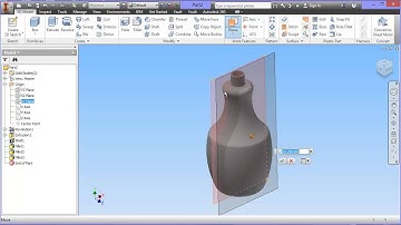Creating a Round Bottle in AutoDesk Inventor 2014