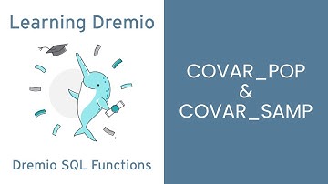 Dremio Cloud SQL Functions - COVAR_POP & COVAR_SAMP