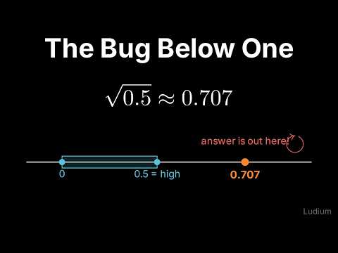 Introduction to CS | 6.4: Fixing Bisection Search for Numbers Below One