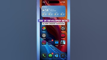 Alarm Snooze Duration: iOS 26 Development Beta