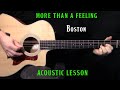 How to play more than a feeling on guitar by boston  acoustic guitar lesson