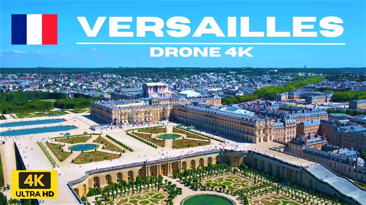 🇫🇷 Versailles Palace and Gardens France. Video 4K