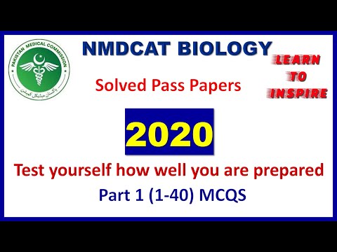 MDCAT Biology Solved Paper 2020 PART 1(1-40)  | #MDCATBioMCQS | #XIBioMcqsLti | #MDCAT2022Bio