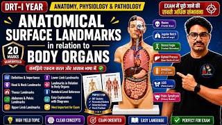 Anatomical Surface Landmarks in Relation to Organs for Rad. Positioning | 20 Marks | DRT/BSc  Exam
