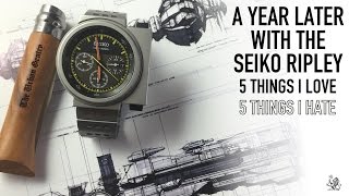 The Seiko Ripley - A Childhood Dream Watch After A Year - 5 Things I Love &  Hate About The SCED035 - YouTube