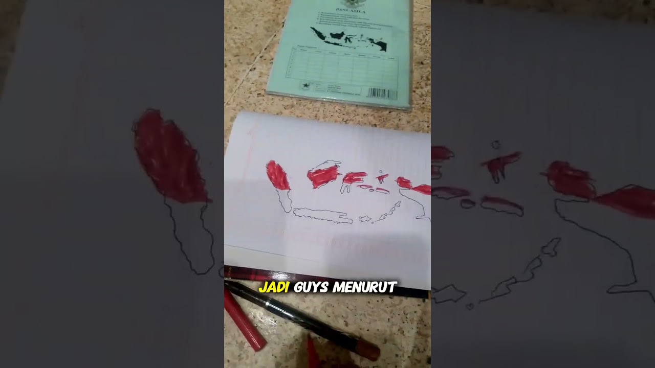 Hari pertama menggambar negara Indonesia, Let’s Draw Indonesia Map Together! | Draw With Shane