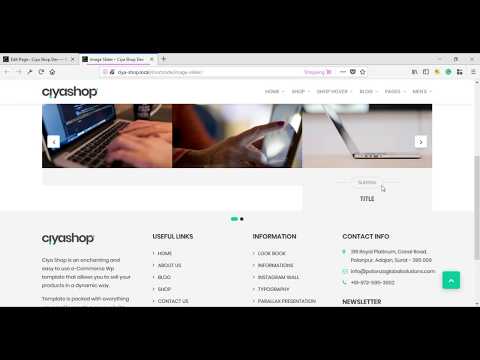 Image Slider Shortcode In eCommerce WordPress Website
