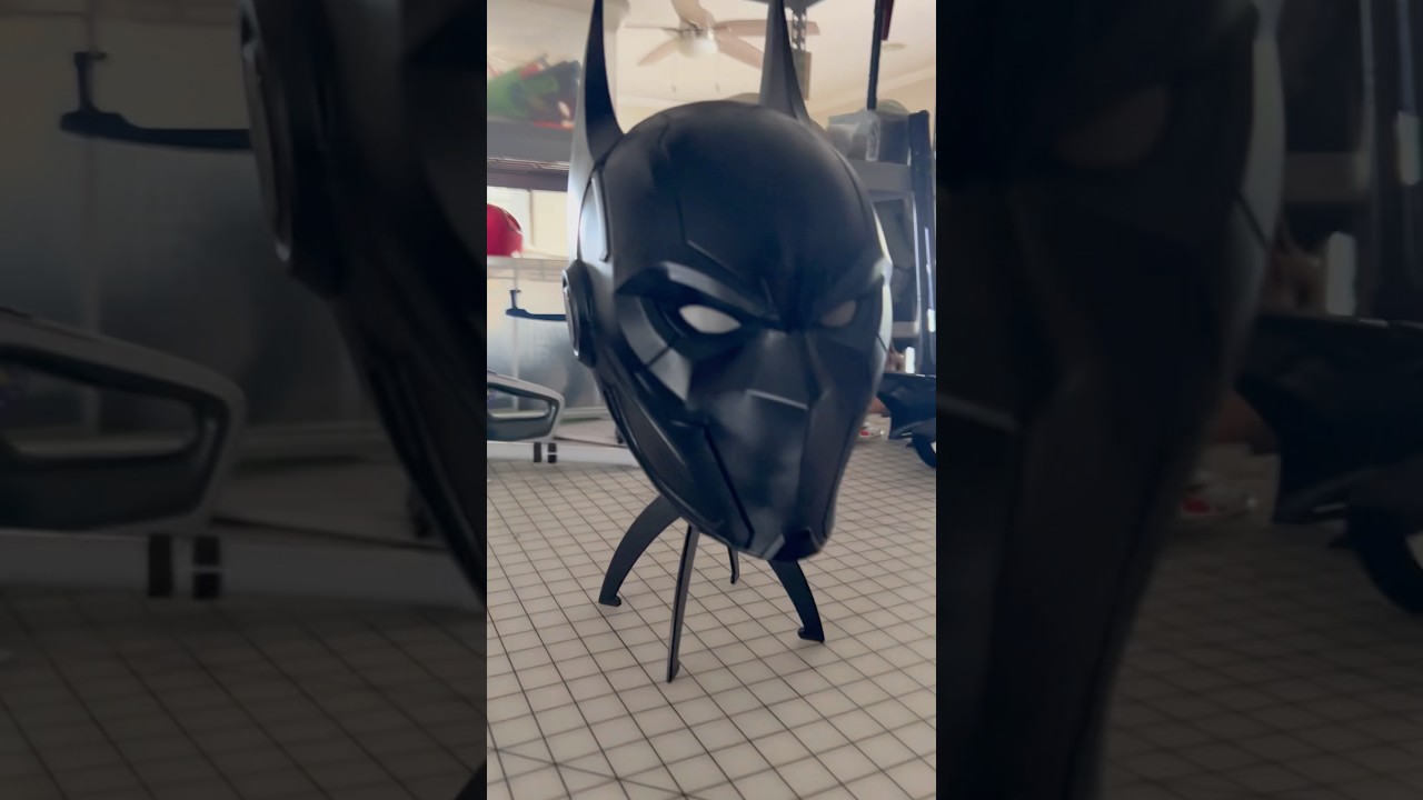 Batman Beyond Cosplay Cowl Done!