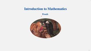 Introduction to Mathematics - Chapter 2: Proofs