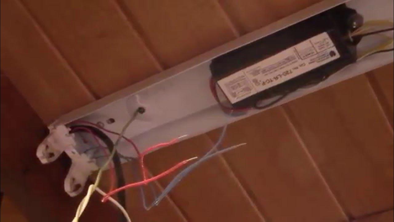 T12 Fluorescent to T8 LED Conversion, Part 1 - YouTube