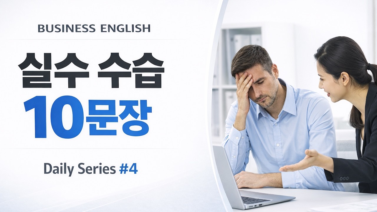 🗣️ [매일5분] 실수했을 때 바로 쓰는 영어 10문장