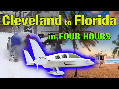 Flying from Cleveland to Florida and Back: Vacation Trip in my Cozy MKIV Airplane