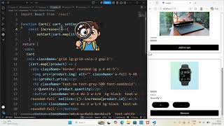 How to increase/decrease quantity and remove a product #tutorial #tamil #reactJs
