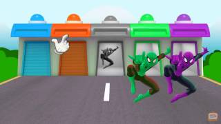 EXTRA SPIDERMAN COLORS - LEARN COLORS AND NUMBERS - Video for toddlers and kids!