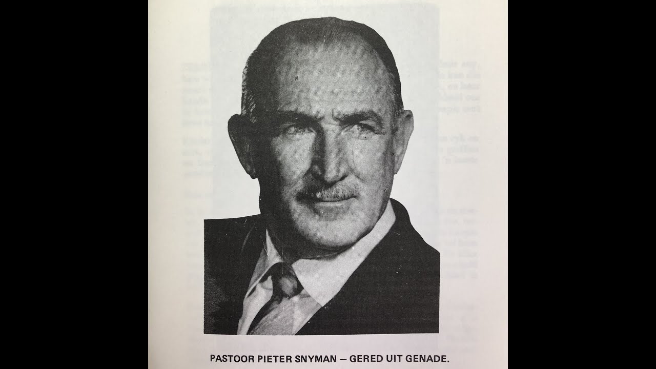 Past. Pieter Snyman - As Ek die Bloed sien circa 1979