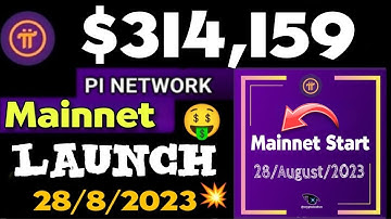 Good News 🎉 Pi Network Mainnet Launch announce On 28 August 🤩🤯 1Pi = $314,159 🤑💥 #bitcoin #crypto