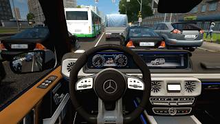 Mercedes Benz W464 G63 AMG - City Car Driving [Steering Wheel Game Play] screenshot 4