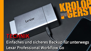 Simple and secure backup on the go - Lexar Professional Workflow Go 📷 Krolop&Gerst
