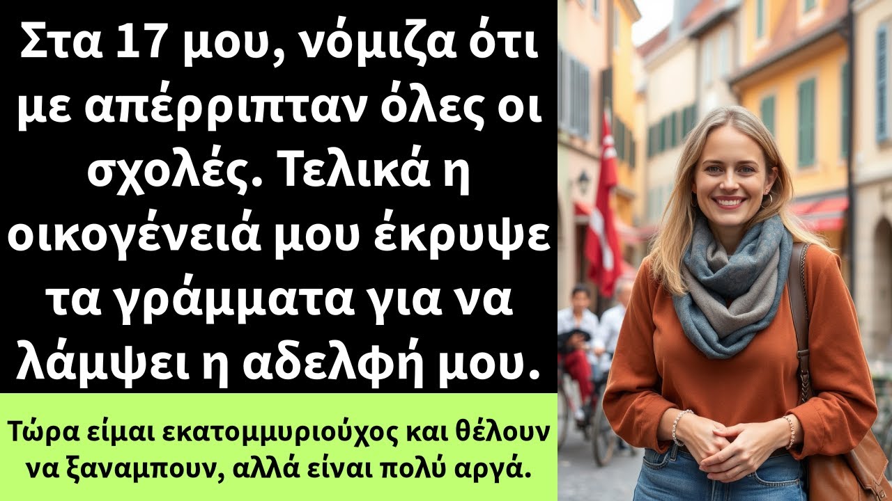Στα 17 μου, νόμιζα ότι με απέρριπταν όλες οι σχολές. Τελικά η οικογένειά μου έκρυψε τα γράμματα για
