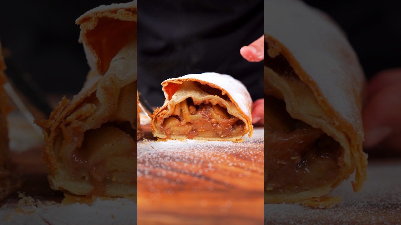 Elmalı Strudel 😍 #kolayyemektarifleri
