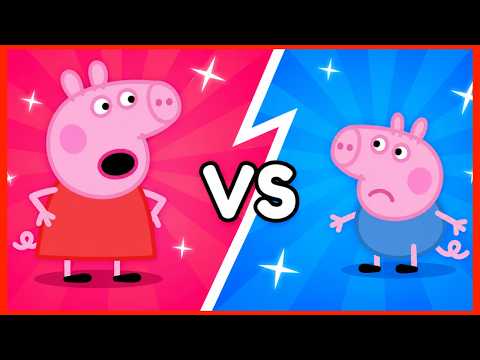 Peppa vs George! 🐷💥 Funny Cartoons for Kids | Peppa Pig Full Episodes