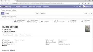 TUGAS BESAR BUSINESS INTELLEGENCE | PENERAPAN MODUL INVENTORY, SALES, DAN PURCHASE MENGGUNAKAN ODOO