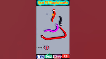 tangled snake level 56 shorts game #calmdown #games #gamer #gaming #snakegame #snakerun #gameplay