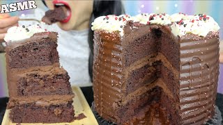 ASMR TRIPLE CHOCOLATE BROWNIE CAKE (EATING SOUNDS) SOFT WHISPERS | SAS-ASMR screenshot 4