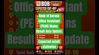 BANK OF BARODA ASSISTANT RESULT DATE #bankexam #shorts #update #bob #bankofbaroda #shorts