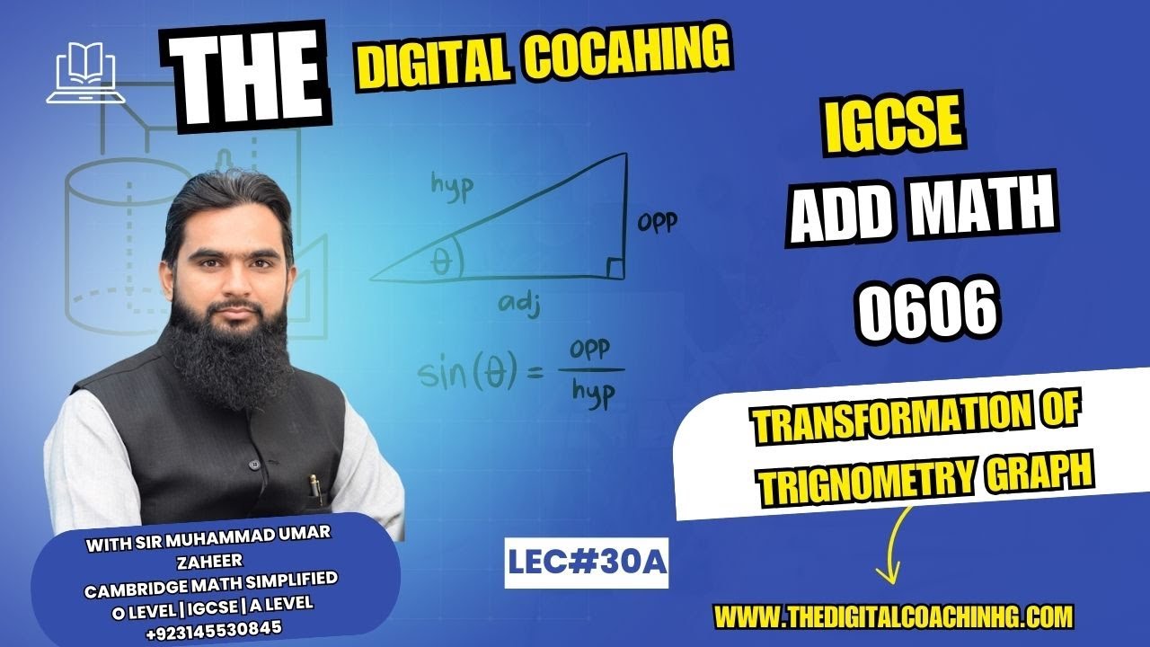 lec 30 ( Part 2 ) | Transformation of Trignometry Graph | Add Math 0606 ...