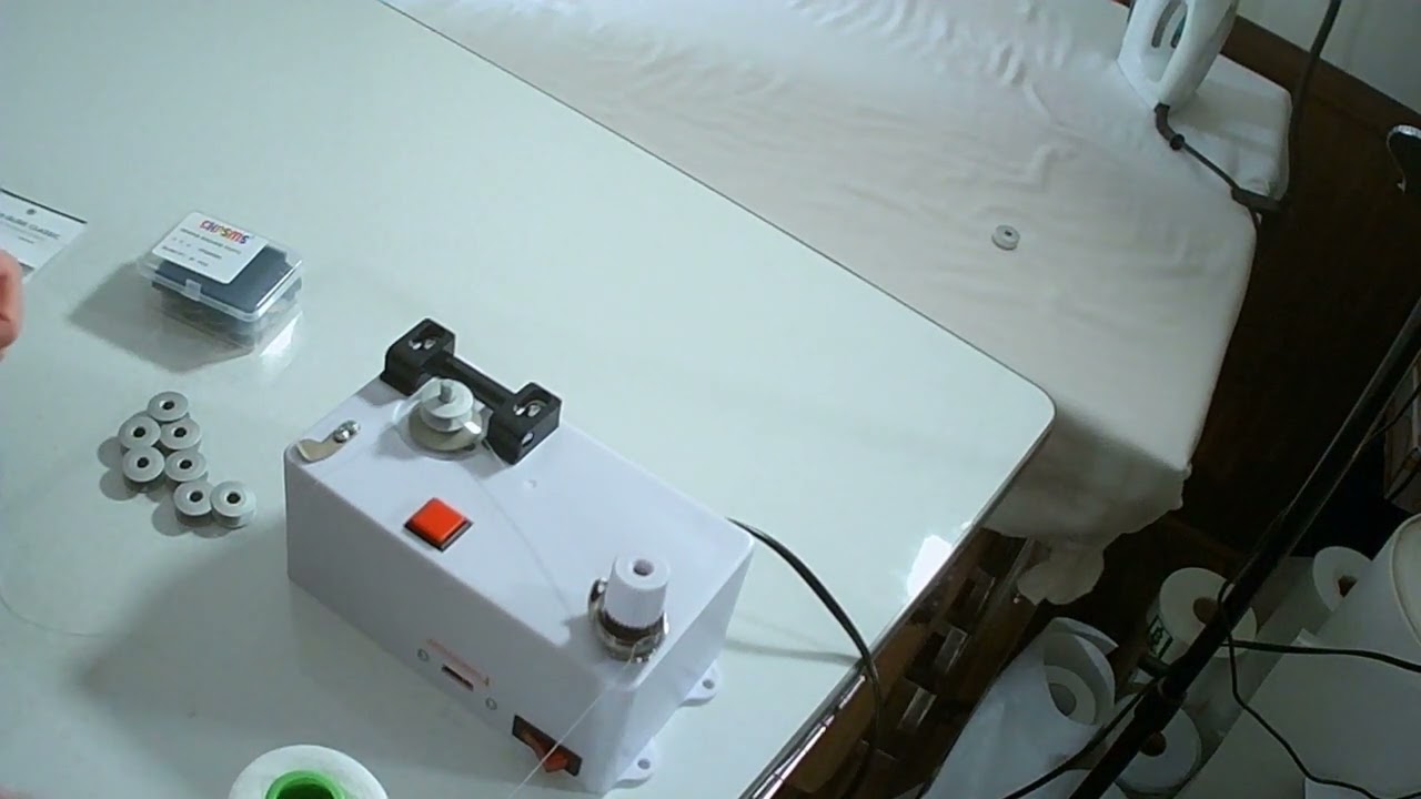 How to use a commercial bobbin winder.