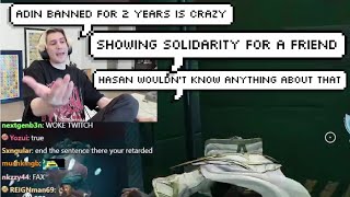 xQc Speaks about Adin Ross Still being Banned on Twitch while Hasan Gets Unbanned within 24 Hours
