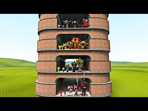 TALLGRASS LITTLE TO BIG ALL SPRUNKI PHASES 1 - 10 FAMILY | COMPARISON BATTLE in Garry's Mod!