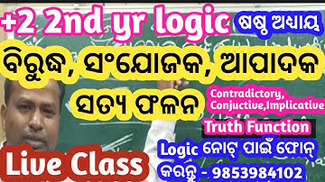 Contradictory Truth Function | Conjunctive | Implicative | birudha | apadaka | sanjojaka | falana