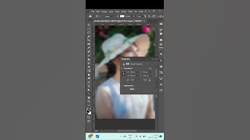 Transparent blur effect in photoshop | #shorts #photoshop