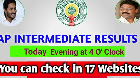 17 websites list for AP Inter results-2020 || Subjects wise marks for 1st yr || Grade wise for 2n yr