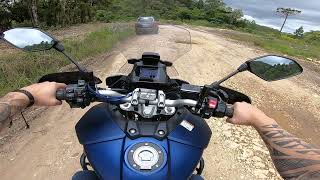 Testei A Tracer 900 Gt Na Estrada De Terra Muito Top Com Pneus Originais