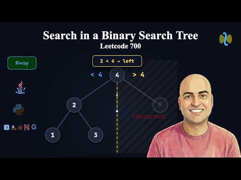 Search in a Binary Search Tree - Leetcode 700 | Skip Half the Tree Every Step Animation | Java an...
