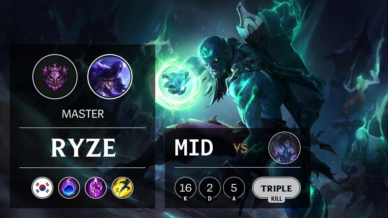 Ryze Mid vs Sylas - KR Master Patch 9.10